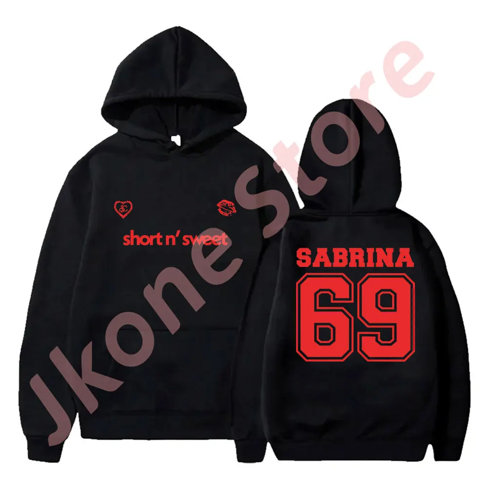 Sabrina Carpenter 69 Logo Hoodies Short n' Sweet Tour Merch Pullovers Women Men Fashion Streetwear Sweatshirts