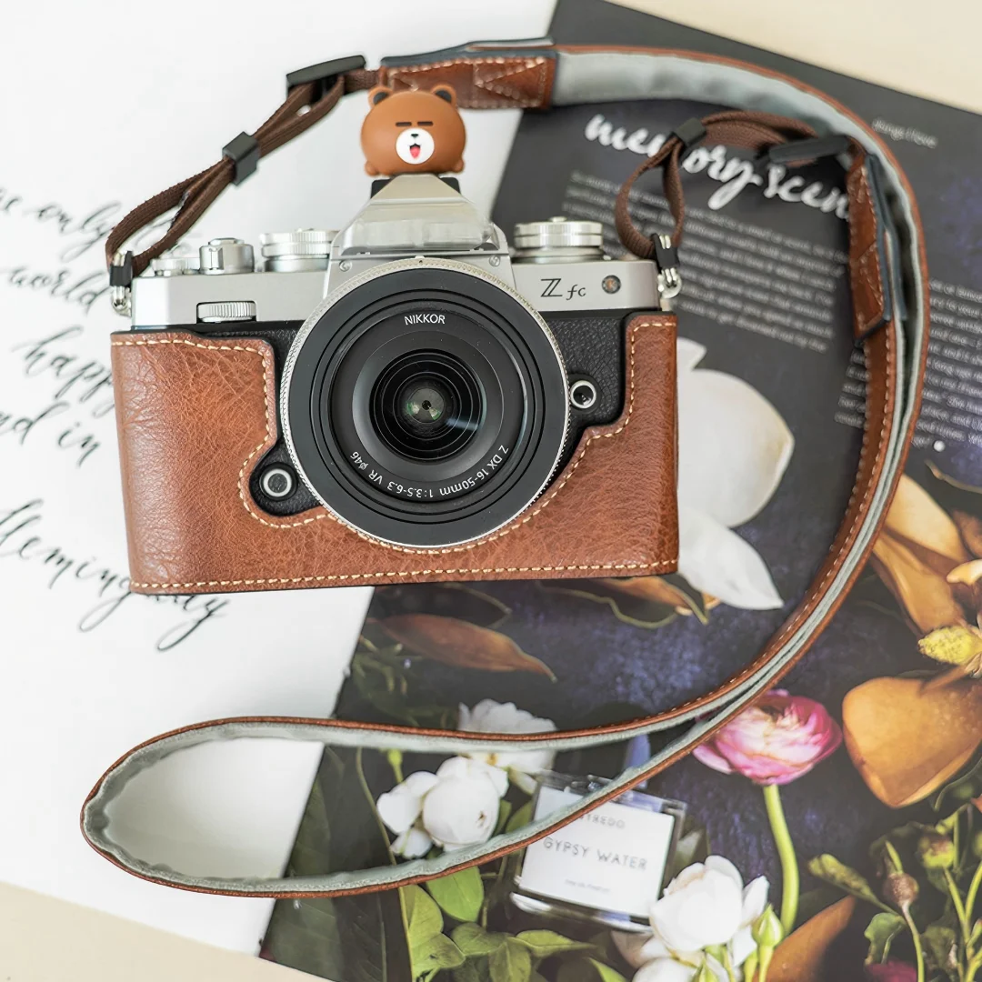 Cute Camera Leather Case Half  - Canon Camera Eos R50 ulasan dan harga