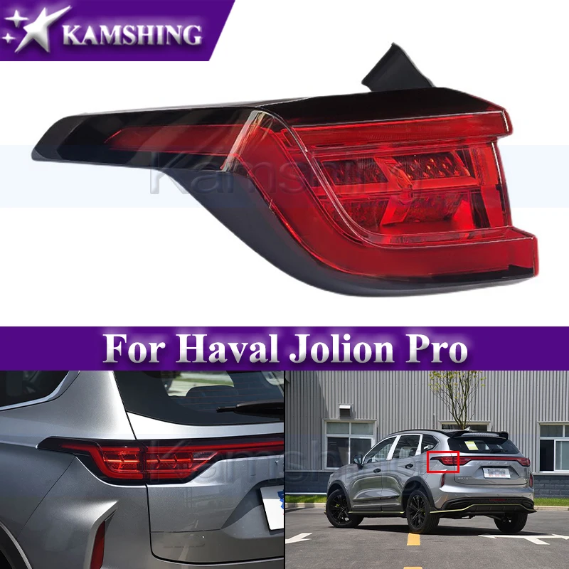 Rear Bumper Taillight For Haval Jolion Pro Outer Tail Light Taillamp Driving Lamp Rear Brake Light 4133100XST02A 4133101XST02A