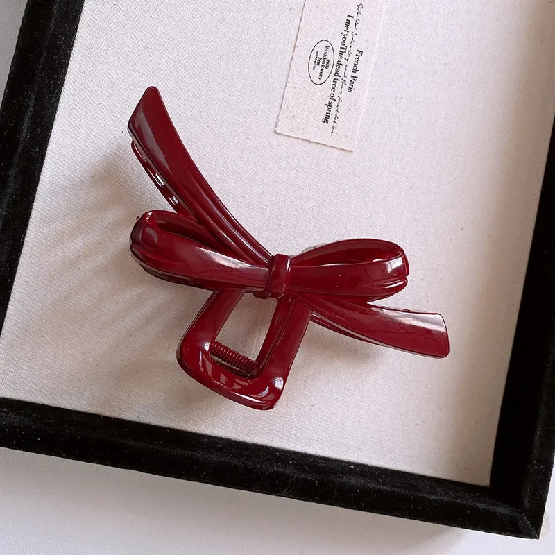 مخالب شعر عتيقة للنساء ، أحمر ، أسود ، أكريليك ، مشابك شعر ، بسيطة ، متعددة الاستخدامات ، إكسسوارات رأس ، اتجاه ، قرش ، بيع بالجملة