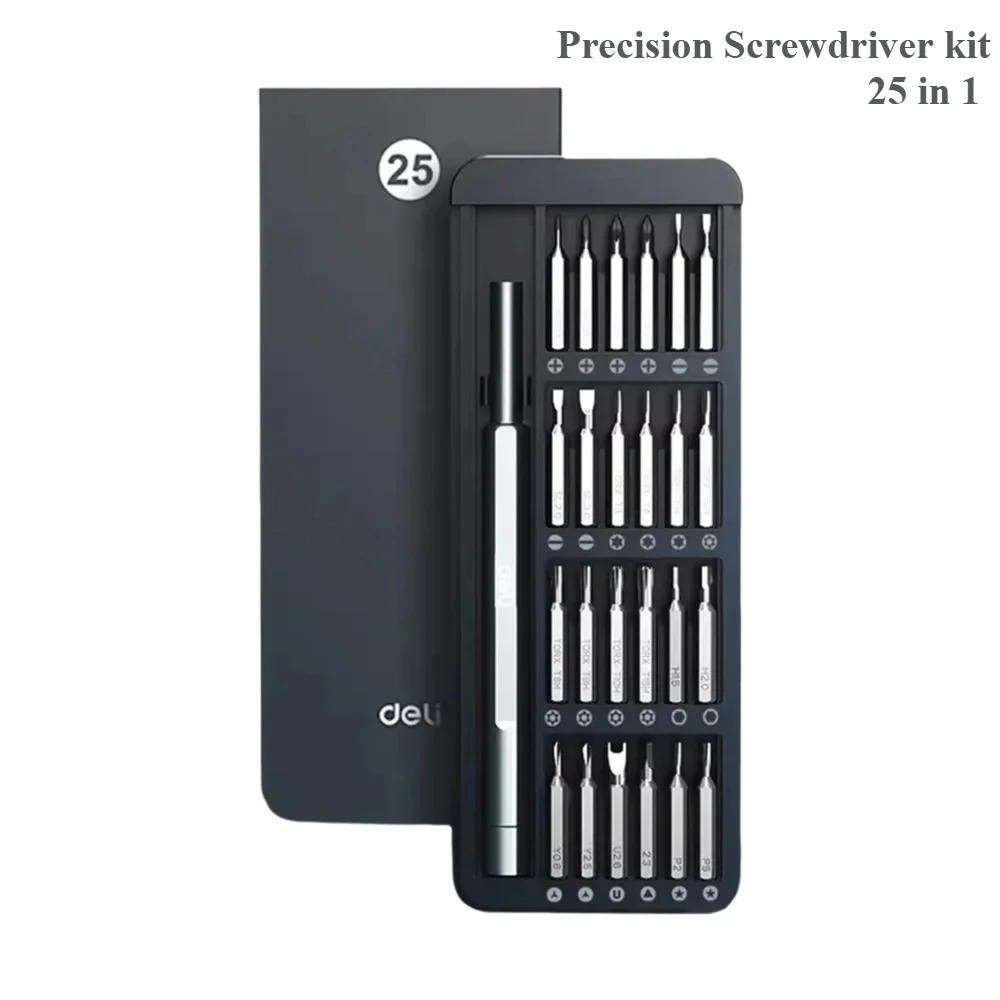 

25 in 1 screwdriver set, household mobile phone, laptop, disassembly and ash cleaning tool, small screw batch.