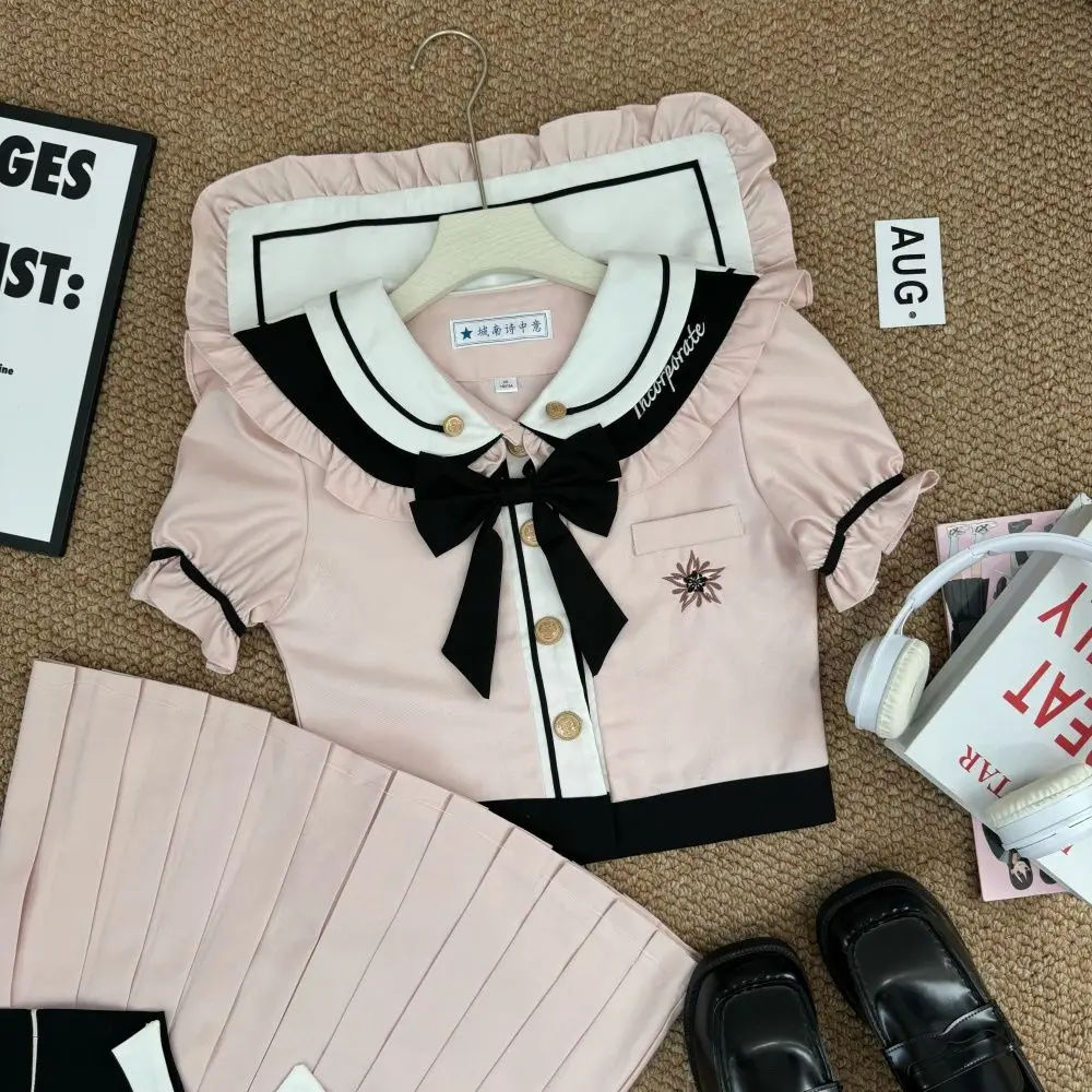 JK Uniforme Giapponese Coreano Vestito Da Marinaio College a maniche lunghe a maniche corte Uniforme Scolastica Carino Gioco di Ruolo Ragazze Stagioni