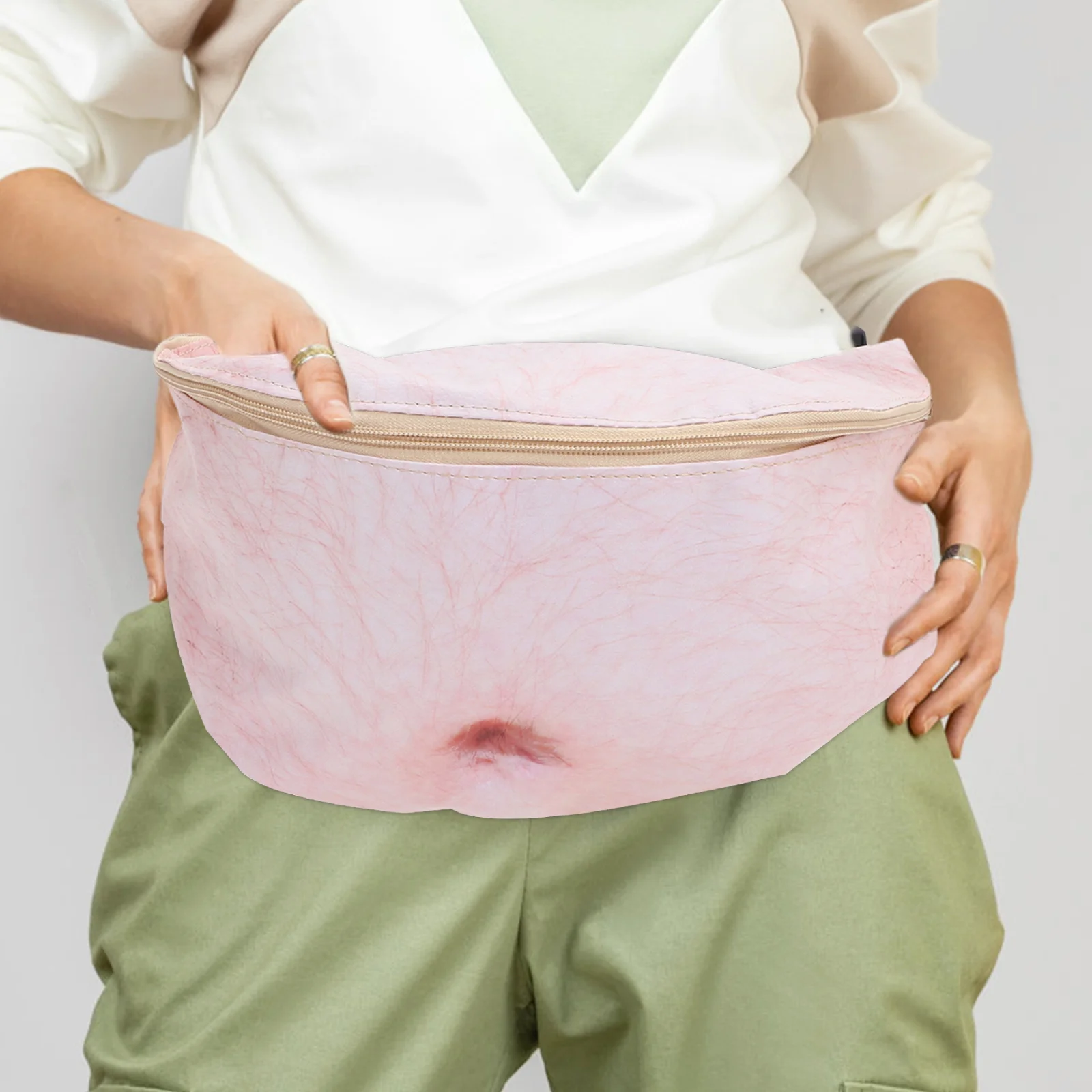 Riñonera antirrobo con patrón de cerveza 3D, correa ajustable para mujer y hombre, riñonera de salida, compartimento grande de PU duradero