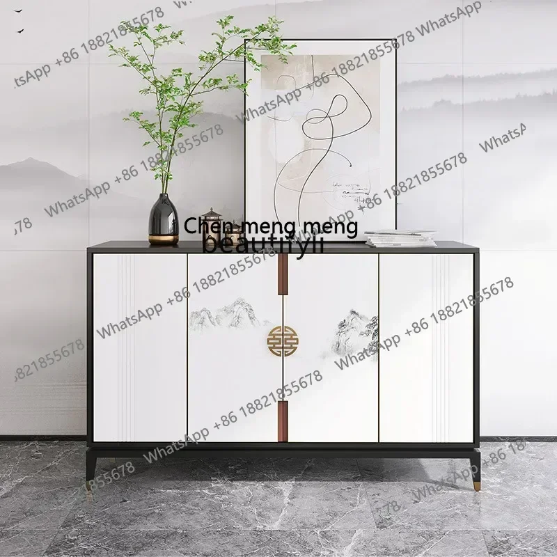 

X A New Chinese Hand-Painted Entrance Cabinet Modern Minimalist Living Room Partition Porch Cabinet Sideboard Cabinet