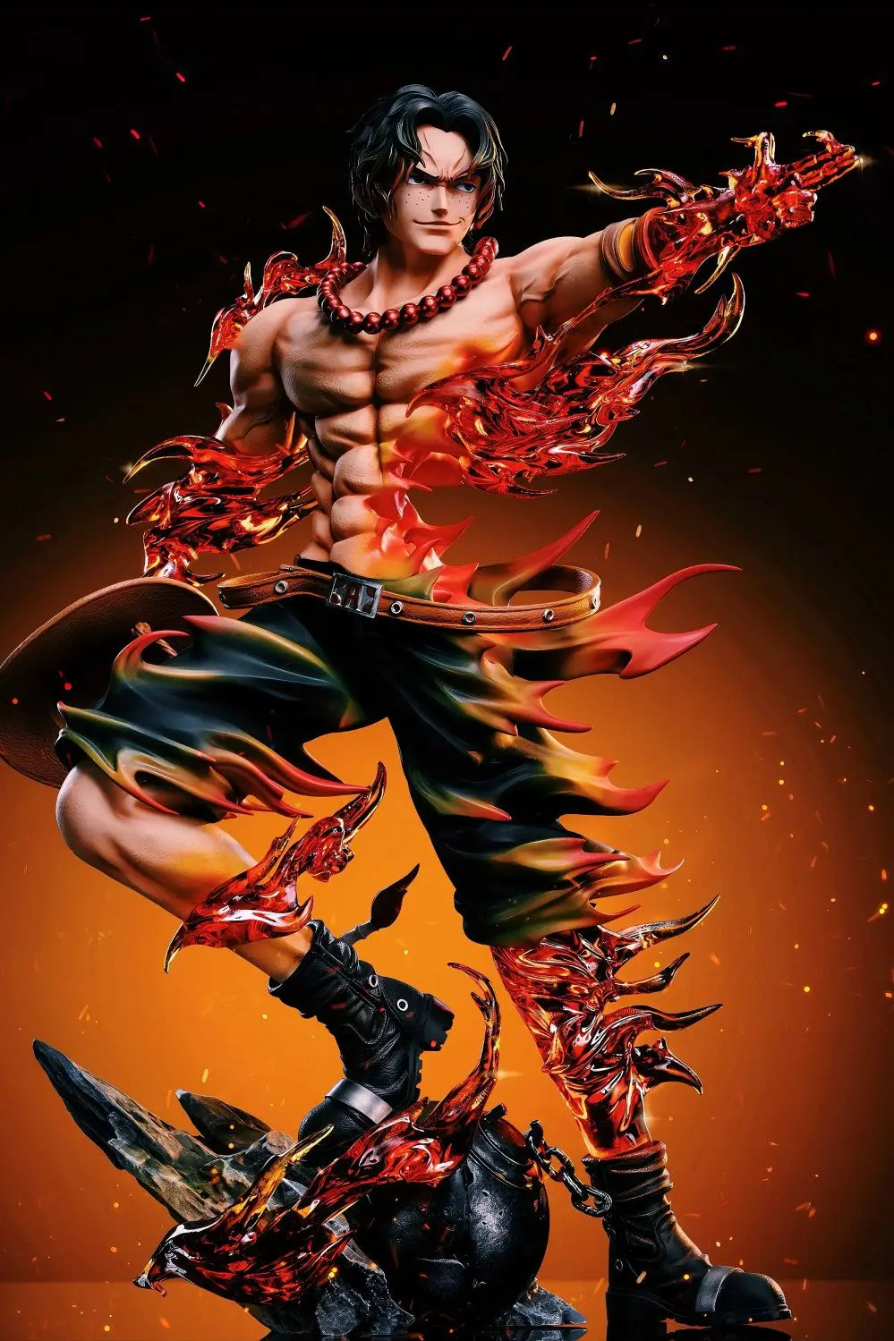 One Piece Ace Anime Figure Portgas·D· Ace Action Figurine Statue Pvc Gk Model Collection Desktop Decoration Toy Birthday Gifts - view 3