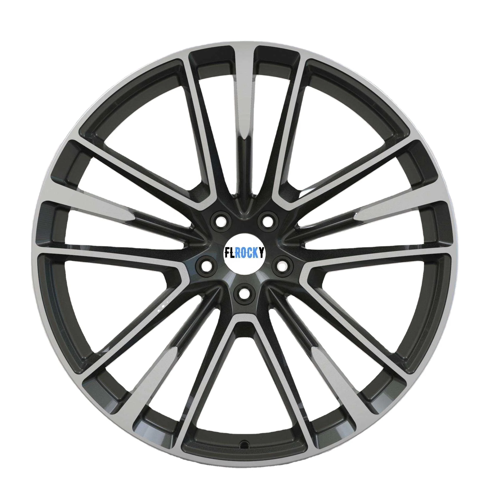 17 18 19 20 21 22 23 24 Inch 6061 T6 Forged Aluminum Alloy Light Weight Black Passenger Car Wheels For Cars