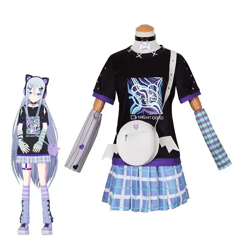 

Anime Game Miku Colorful Stage Feat Yoisaki Kanade Cosplay Costumes Daily Wear Cute T-Shirt And backpacks Outfits