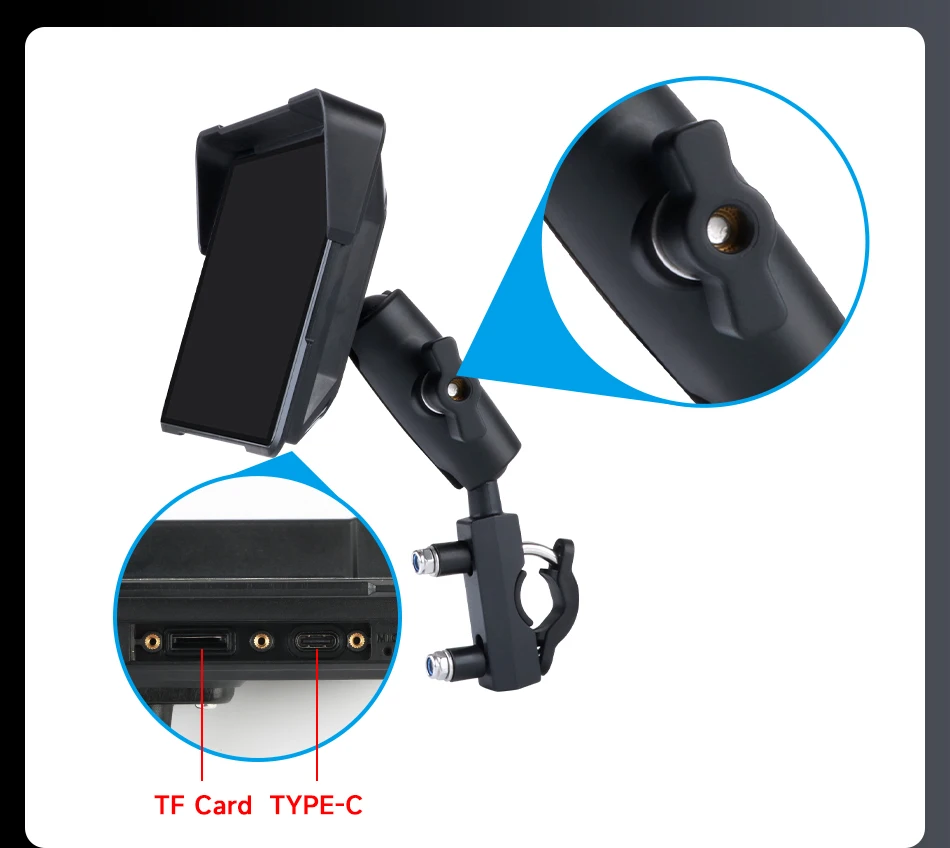 5/7 zoll IPX7 Wasserdichte Motorrad Tragbare Navigation GPS Motorrad Drahtlose Carplay Android Auto Moto Display Screen Monitor – Detail 26