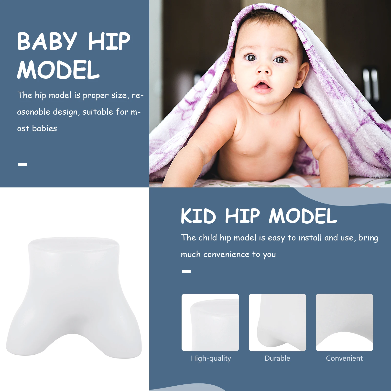 

White Hip Model Baby Child Mannequin Toddler Underwear Display Props Plastic Kids Hips Safe Environmental Friendly