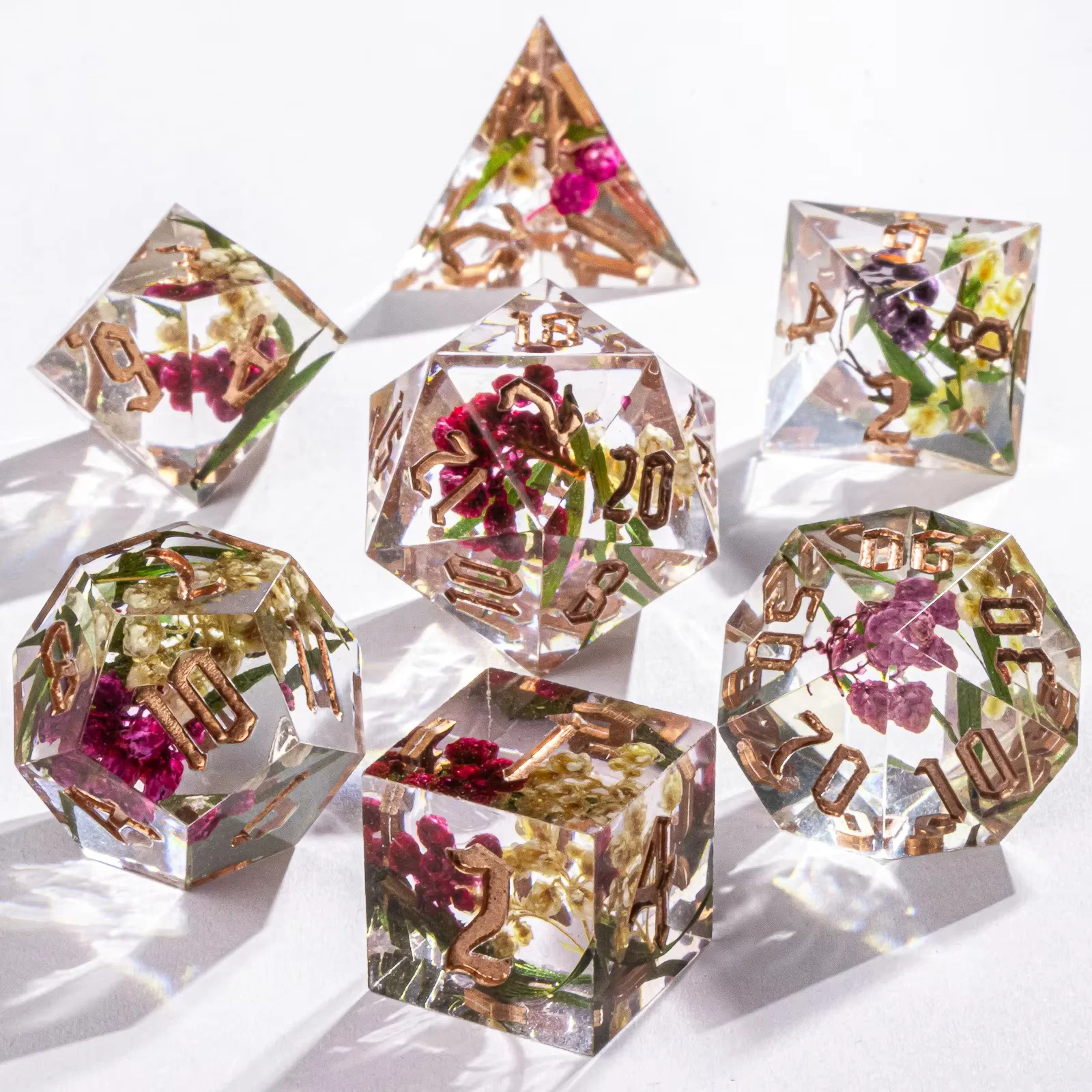 Zestaw kości do D&D z żywicy o – Potpourri Dried Flower recenzja i cena