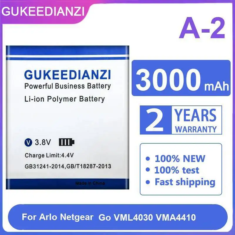 

Good Low-Temperature Performance 3000Mah Camera Battery A-2 For Arlo Netgear GO VML4030 VMA4410