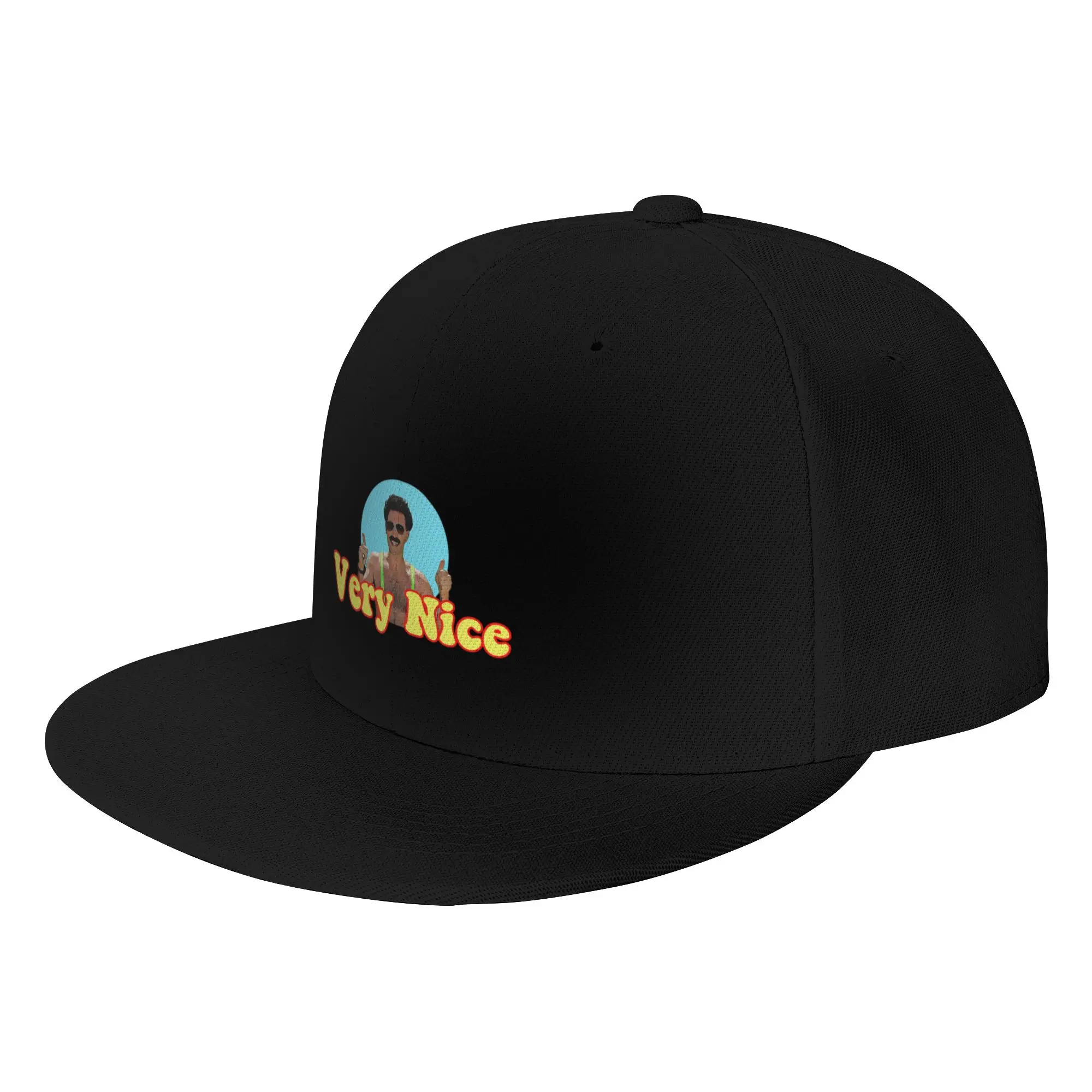 Fashion Borat Very Nice  digital artwork Flat Brim Sun Hat  Wear-Resistant And Durable Brand Man Caps
