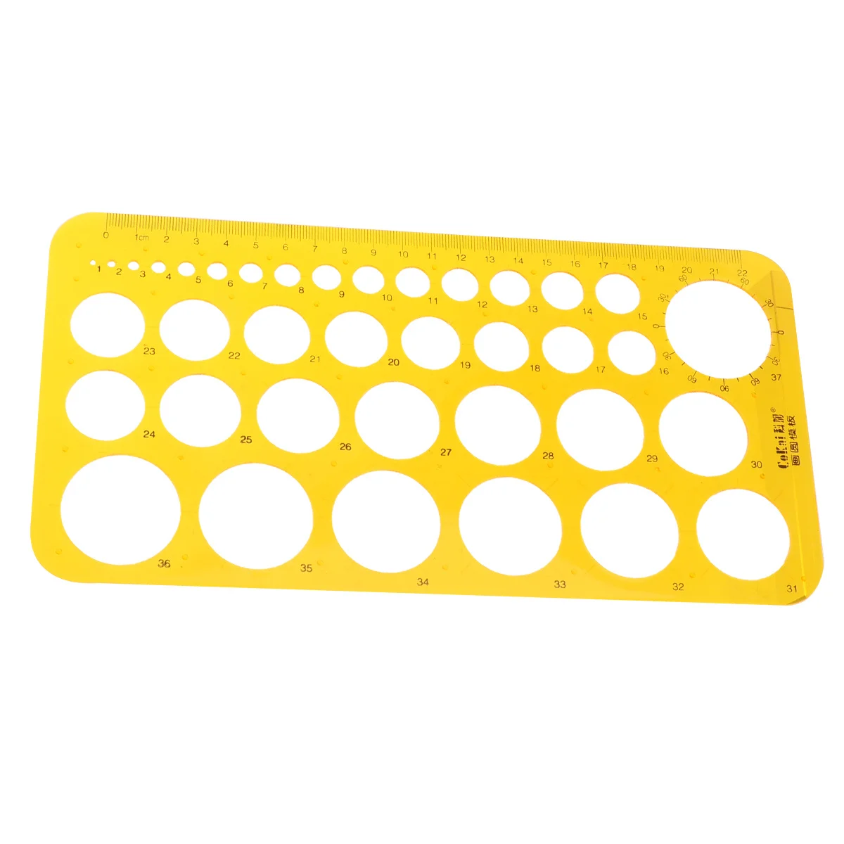

Geometry Drawing Ruler with Circle Templates Architecture Measuring Tool Kit for Drafting Engineering and Design Projects