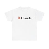 Claude AI T Shirt cool minimal artificial intelligence tech opus graphic tee