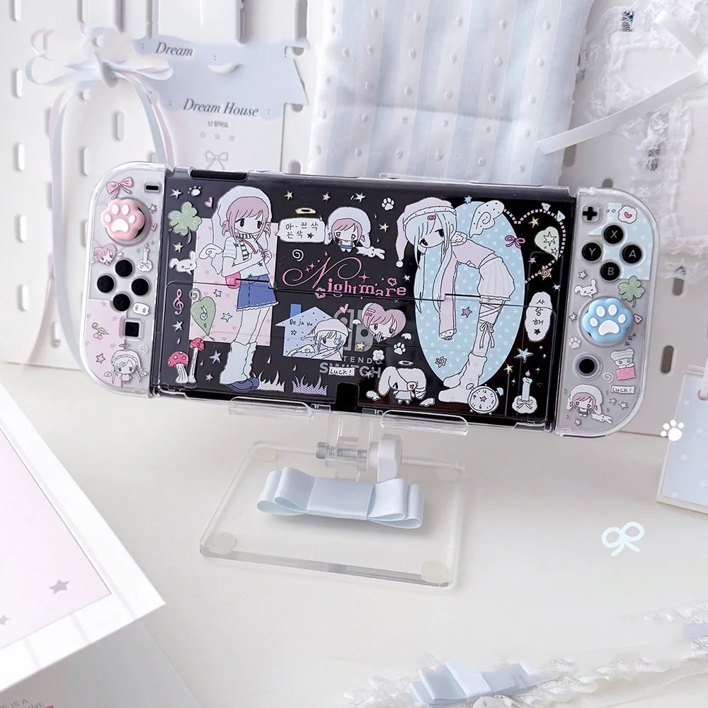 Y2K Style Protective Case for Nintendo Switch / OLED / Lite / Switch 2 - Asian Aesthetic Hard Shell , Dream Night Girl view 4