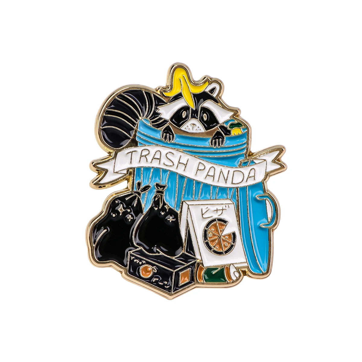 Cartoon Raccoon Pin Lapel Pins for Backpacks Classic Enamel Pin Collar Badges Brooch Cute Accessories Fashion Jewelry Gifts