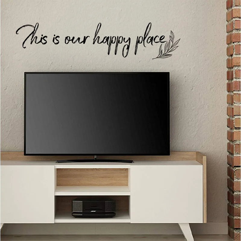 Self-adhesive and Removable PVC Wall Sticker English This is a Living Room Bedroom Decoration