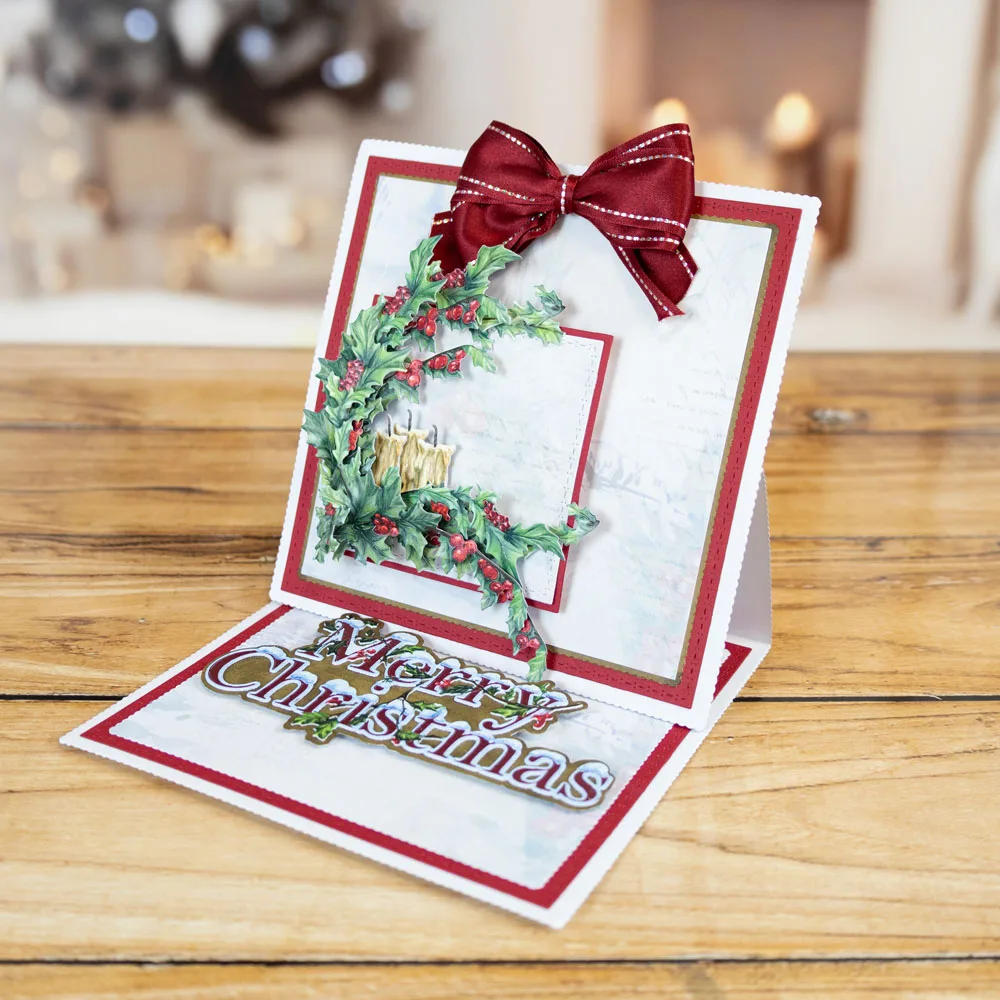 Geist der Weihnachten Web exklusive Stanz bündel neue Metalls chneid werkzeuge für Papier DIY Scrap booking gestanzte Handwerk zerfetzte Spitze stirbt