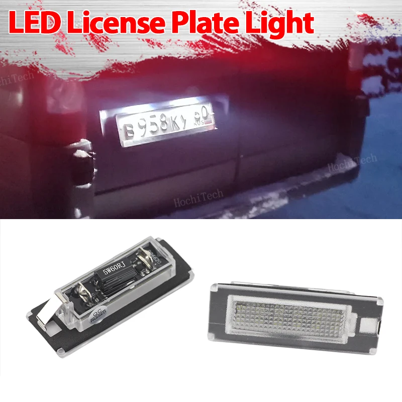 2Pcs Canbus LED License Plate Light For Fiat Ducato Bus Box Peugeot Boxer Bus Box Citroen Jumper Bus Box 2006-2020 Number Lamp