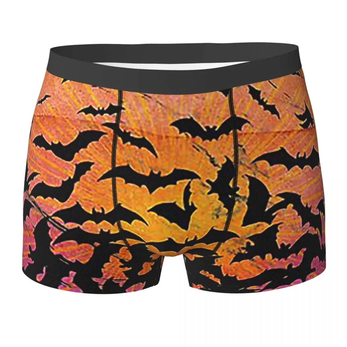 ボクサーパンツショーツフライングバットシルエットパンティー男性快適な下着オム男のボーイフレンドギフト