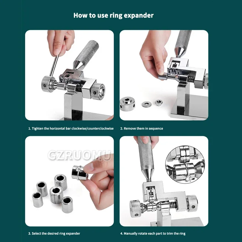 

Precision Diamond Ring Sizer Enlarger Tool Professional Jewelry Expander for Jewelers Wedding Band Sizer And Ring Strengthening