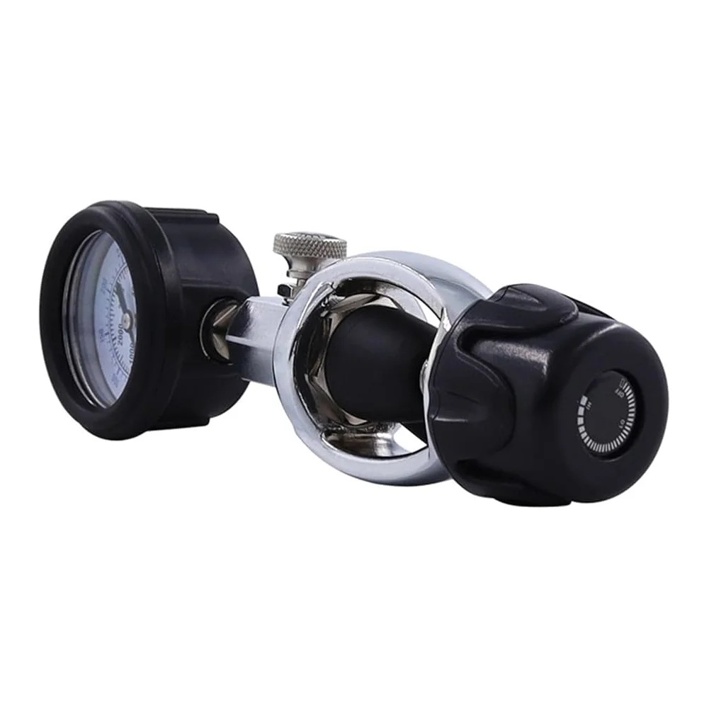 Diving Tank Pressure Monitor 5000 psi 350 bar Analog Gauge with G5/8 Thread and Fitting for Scuba Air Cylinders