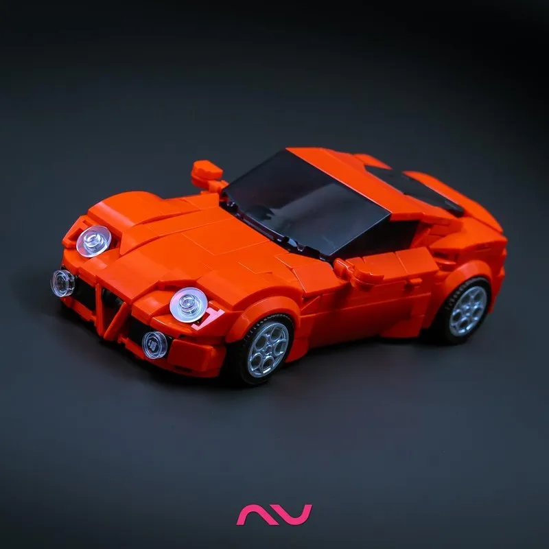 MOC Bausteine Autos Modell Kit Berühmte Auto Kind Spielzeug Racing Supercar DIY Technische Montage Ziegel Fahrzeug Weihnachten Geschenke 230423