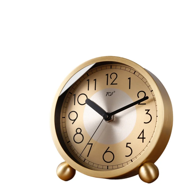 

Brass simple home desktop clock