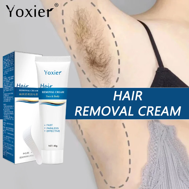 Hair Removal Cream Painless Hair Removal On Body Remove Body Hair Quickly And Effectively Gentle Non-Irritating Skin Care 40g