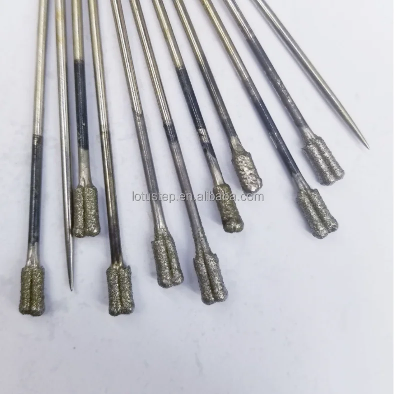 

1.0/1.2/1.5//1.8/2.0 mm Electroplated Diamond Drill Bits for Lapidary Jade Agate Stone Glass