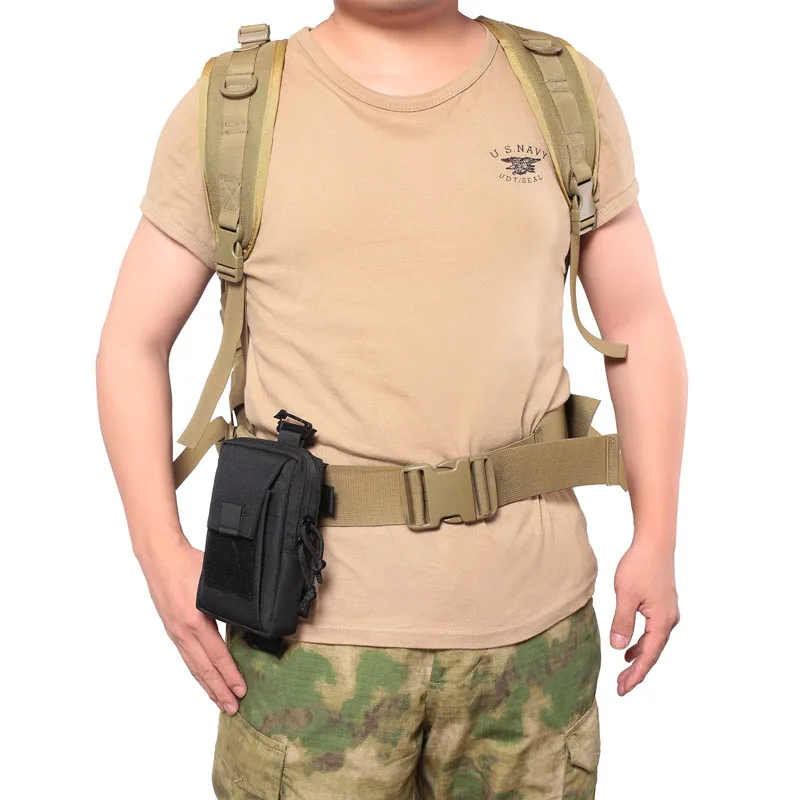 Molle Tactical waist Bag Outdoor Emergency edc pouch Phone Pack Sports Running Accessories Climbing Tool Hunting Bags