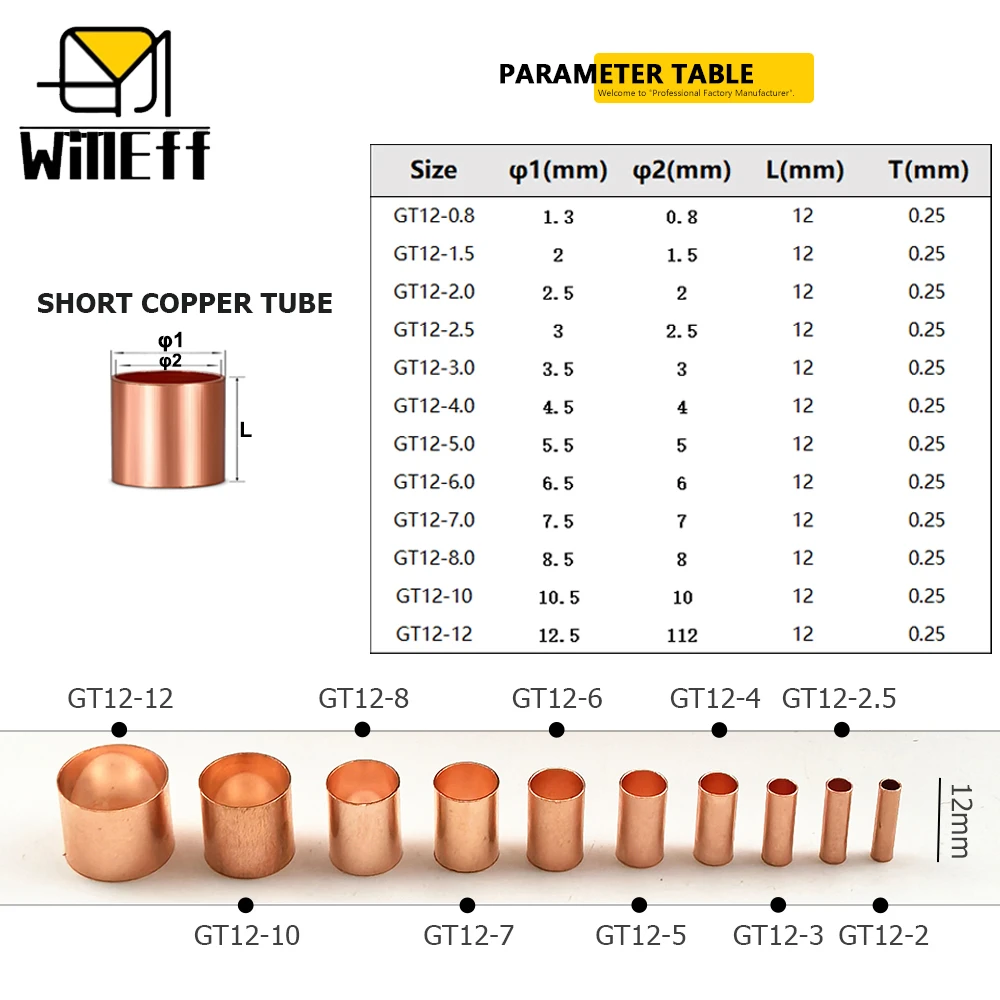 Pure Copper Crimp Terminal lug Electrical Wire Cable Tubular Connectors Ring Sleeve Ferrules Lugs Wire cable butt connector