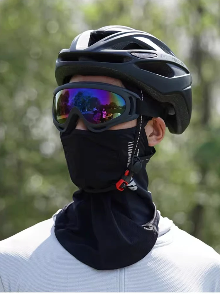 Sommer Eis Seide Maske Anti-UV schnell trocknende Gesichts bedeckung Sonnenschutz Bandana atmungsaktiver Nackenschutz hängen Ohr Schal Brief Stil