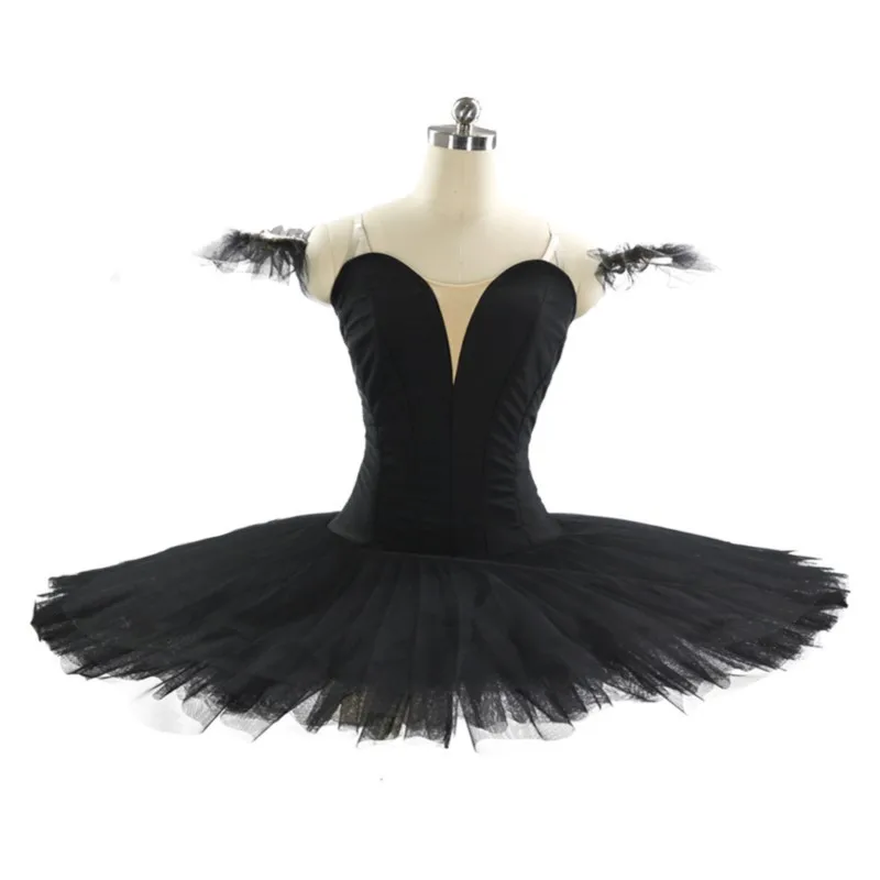 

Professional Cheap 12 Layers Practice Wear Women Girls Plain Black Swan Lake Ballet Tutus