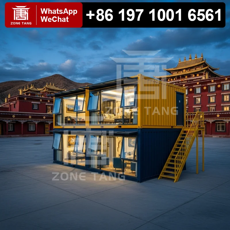 

Detachable Modular Homes Flat Pack Home Temperature Resistant Smart Home Integration Customizable Small House Library Anti Rust