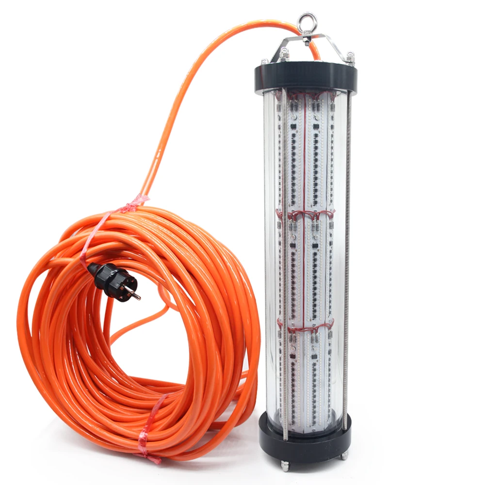 عالية الكفاءة مصباح الصيد IP68 مقاوم للماء ليلة الأسماك الضوء الأخضر 3000 واط تحت الماء الصيد تعويم مصباح ليد