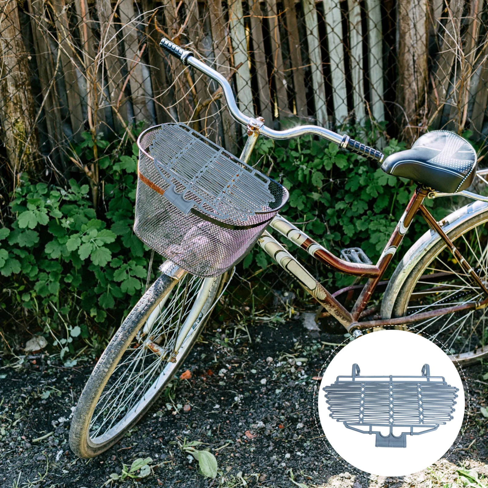 

Front Bike Basket Cover Premium Plastic Sturdy Lightweight Lid For Cycling Basket Protector Corrosion-Resistant Bike