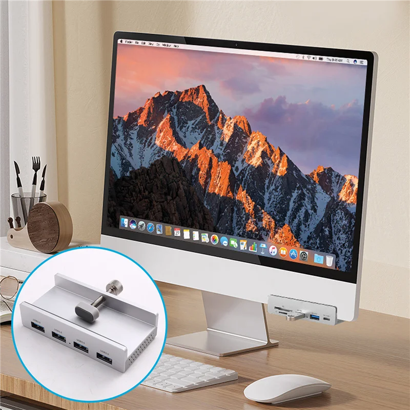 

B21B USB3.0 Aluminum Docking Station Multi-Function Clip Docking Station For WINDOWS/MAC OS