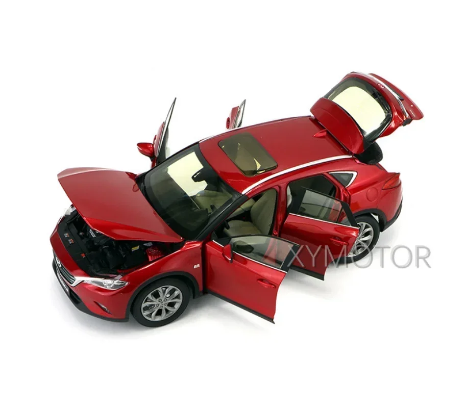 Diecast SUV Model Car para Mazda CX-4 CX4, Red Ornamentos Display, Boy and Girl Gifts, Coleção Brinquedos, 1:18