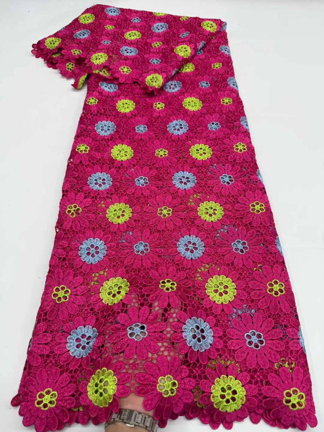 

Luxury African Cord Guipure Lace Fabric 2026 High Quality Nigerian Embroidery for Wedding Dress Sewing