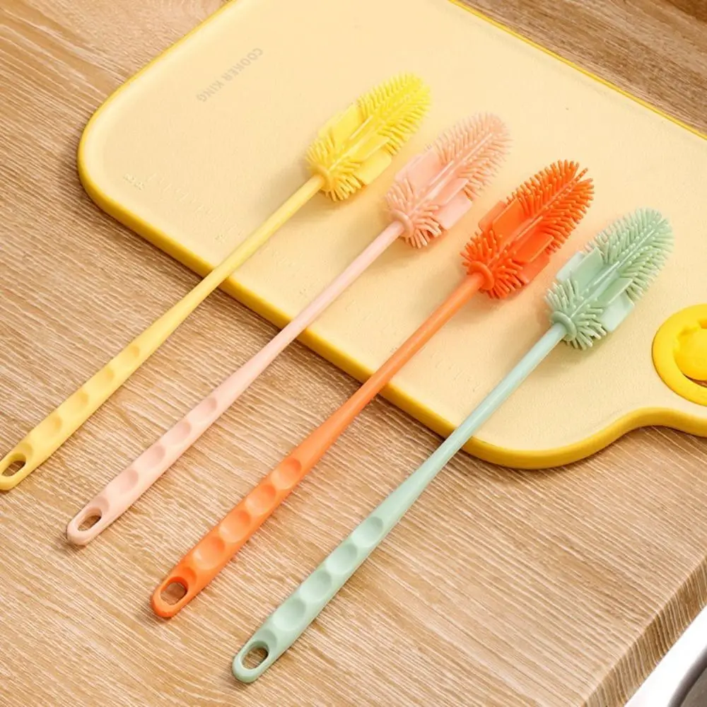 Long Handle Sponge Brushes High Quality 360 Degree Multifunctional Cup Brush Portable Household Bottle Brush