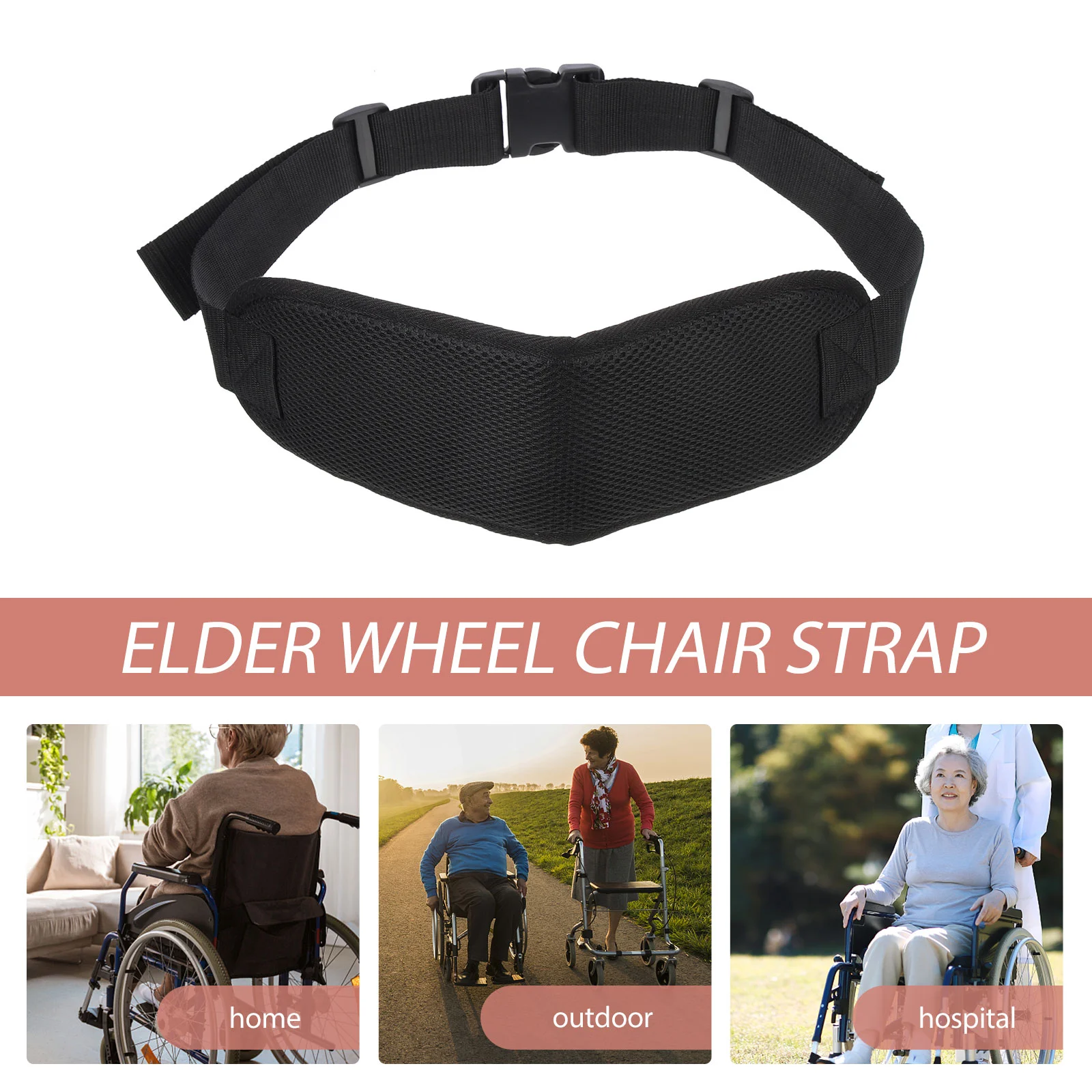 Wheelchair Straps Adjustable Seat Power Anti-fall Accessory Patient Belt Nylon Safety Elder Harness