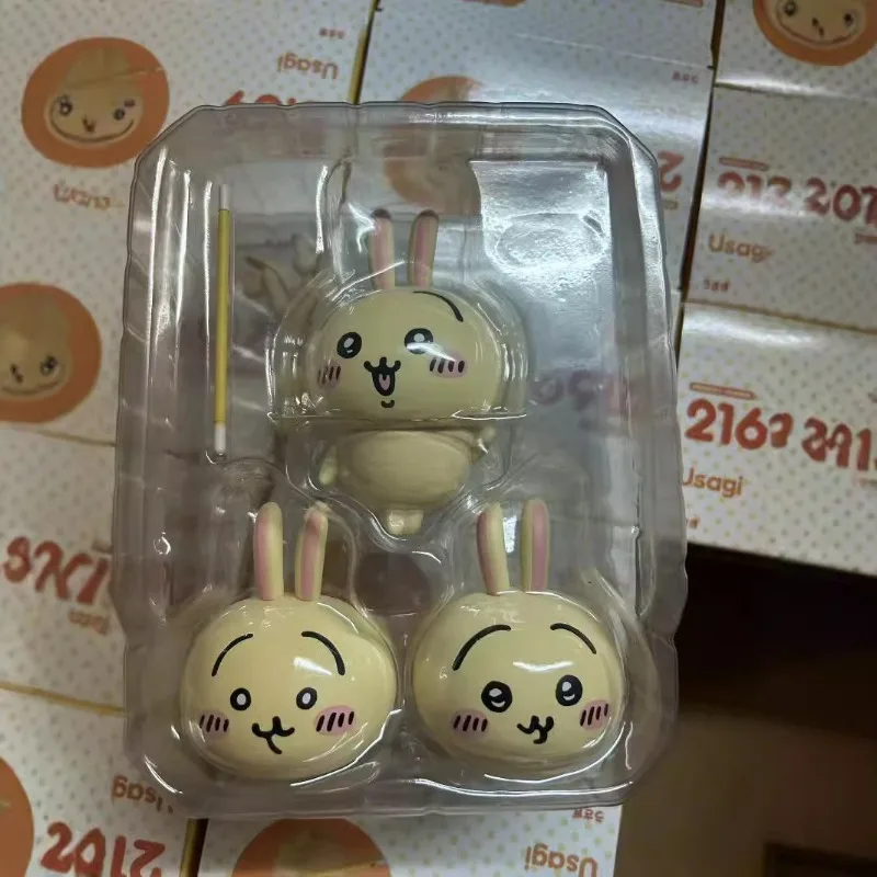 Figurine mobile en argile de dessin animé version Q Chiikawa, jouets à changement de visage, Anime Hachiware Usagi, jouet d'ornement, cadeau Kawaii