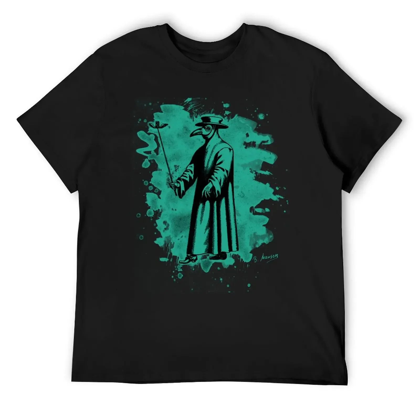 

Doc beak - plague doctor - bleached green T-Shirt