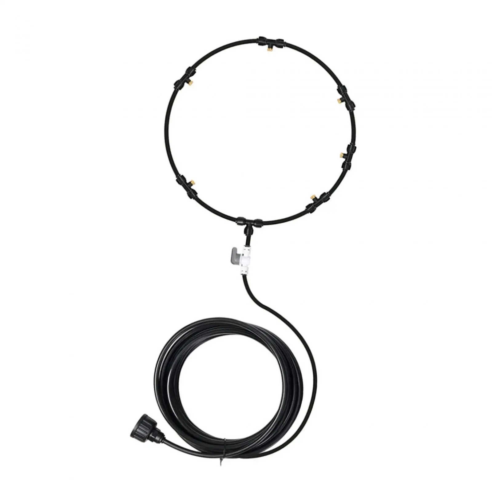 Misting Cooling System Easy to Install Energy Conservation Sprayer for Greenhouse Trampoline Patio Waterpark Swimming Pool