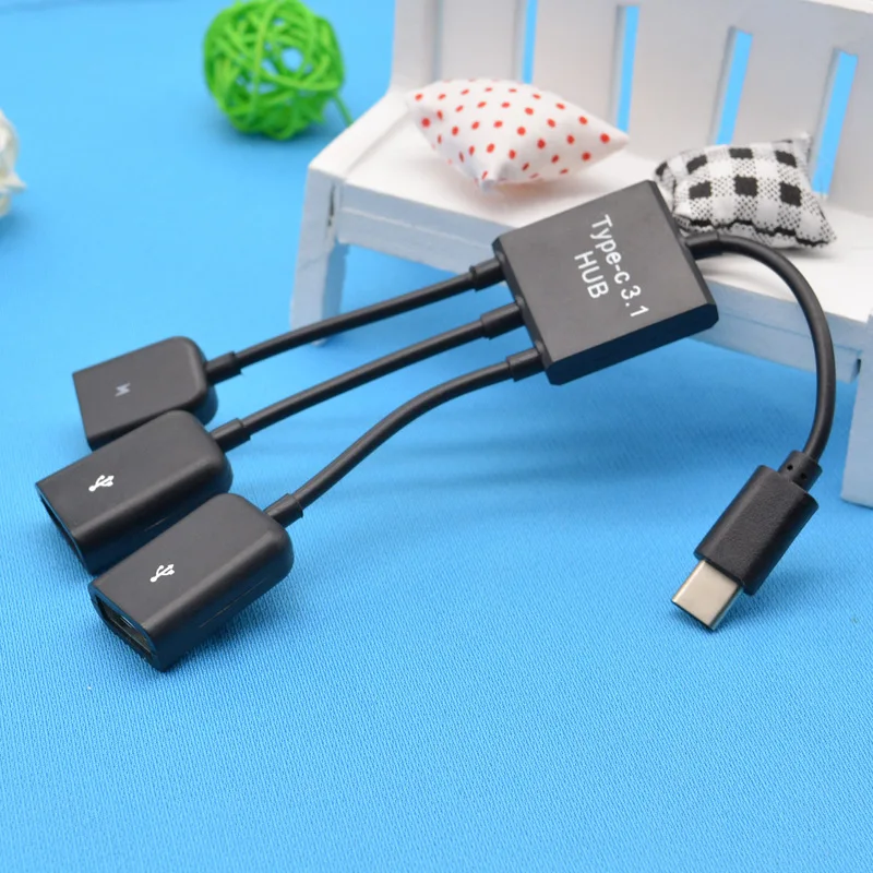 USB HUB OTG Adapter Type-C 3.1 cavo da 1 a 3 per Nintendo Switch PUBG Huawei Xiaomi Sumsung Tablet Moblie Gaming Mouse Keyboard