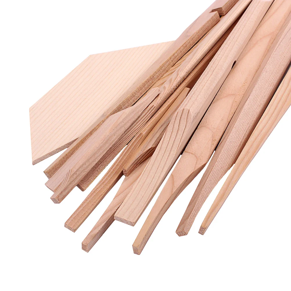 

17Pcs Acoustic Guitar Spruce Brace Wood Kit Light Brown 41 Inch Luthier DIY Accessories Guitar Parts Spruce Brace Wood Kit