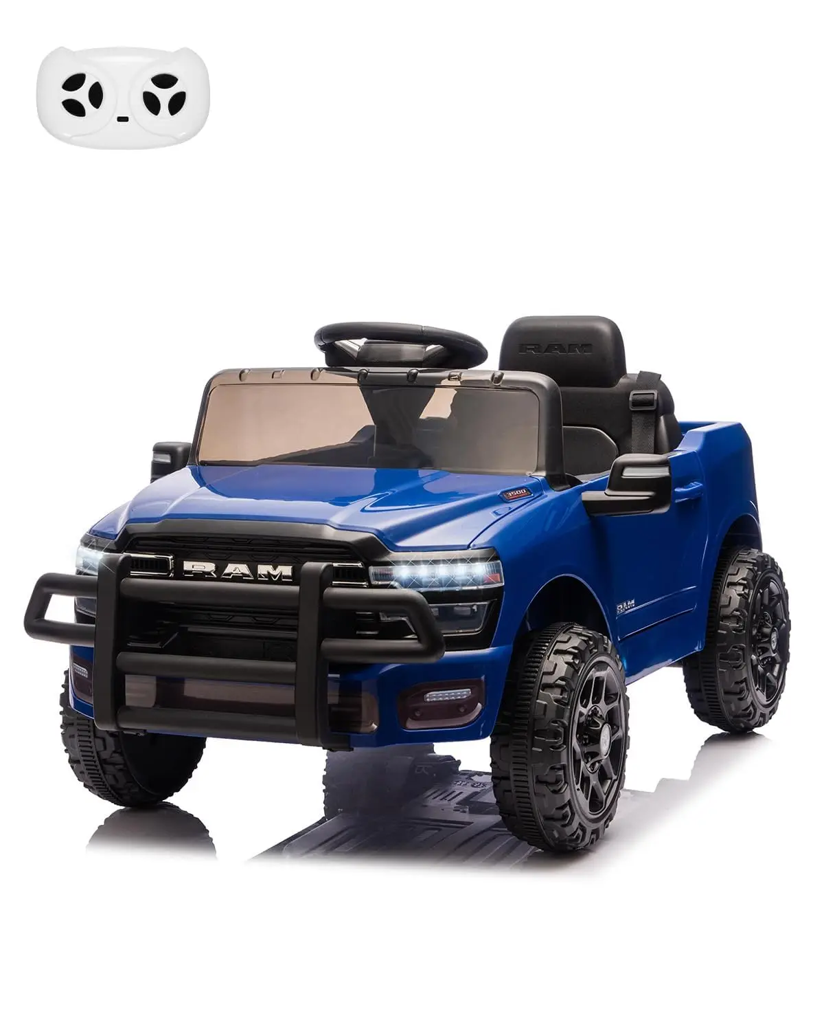 

Детский электромобиль-пикап 12В с пультом управления, пружинной подвеской, светом и музыкой для мальчиков и девочек 3-8 лет