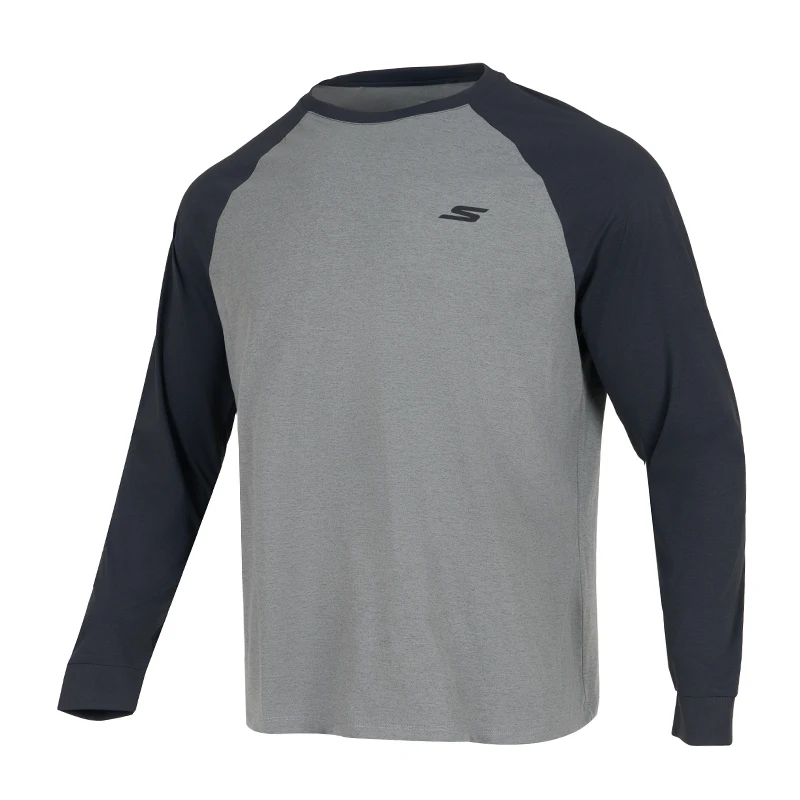 

Skechers T-Shirt Long-Sleeved Knitted Men's and Women's Daily Casual Travel P225U139-00Z8