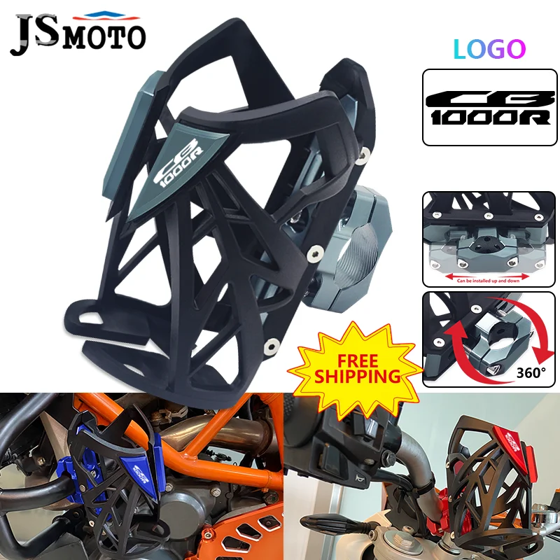 NEW For CB1000R CB1100 CB1300 CB 1000R 1100 1300 Motorbike Accessories Beverage Water Bottle Cage Drink Cup Holder Stand Mount